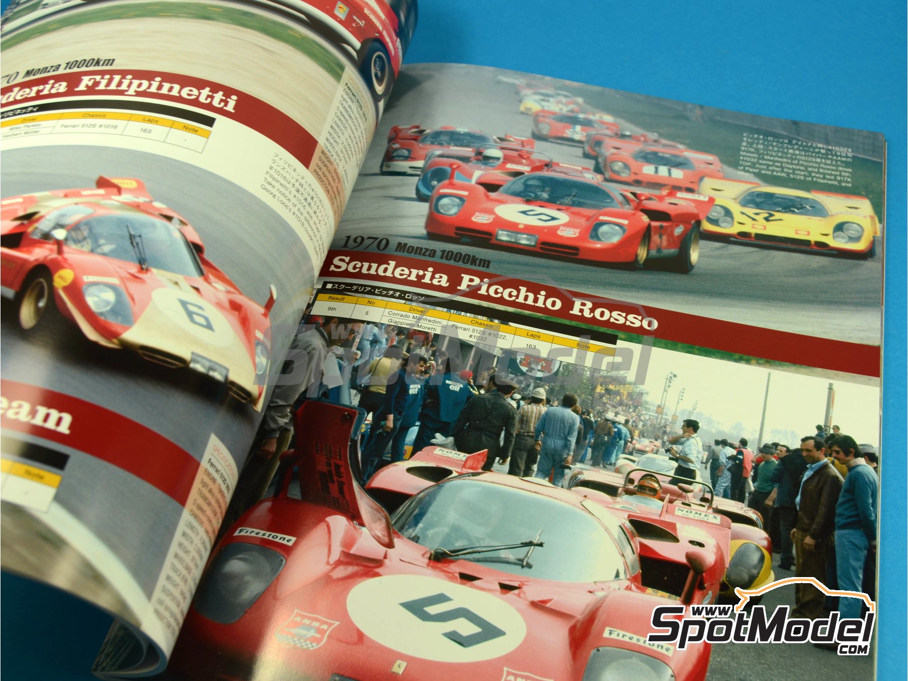 JOE HONDA - Sportscar Spectacles - Ferrari 512S - 1970. Reference /  walkaround book manufactured by Model Factory Hiro (ref. MFH-SS005, also  978490524